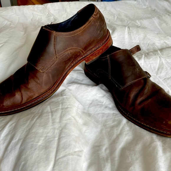 Dark Brown Leather Mens 12 - Picture 2 of 3